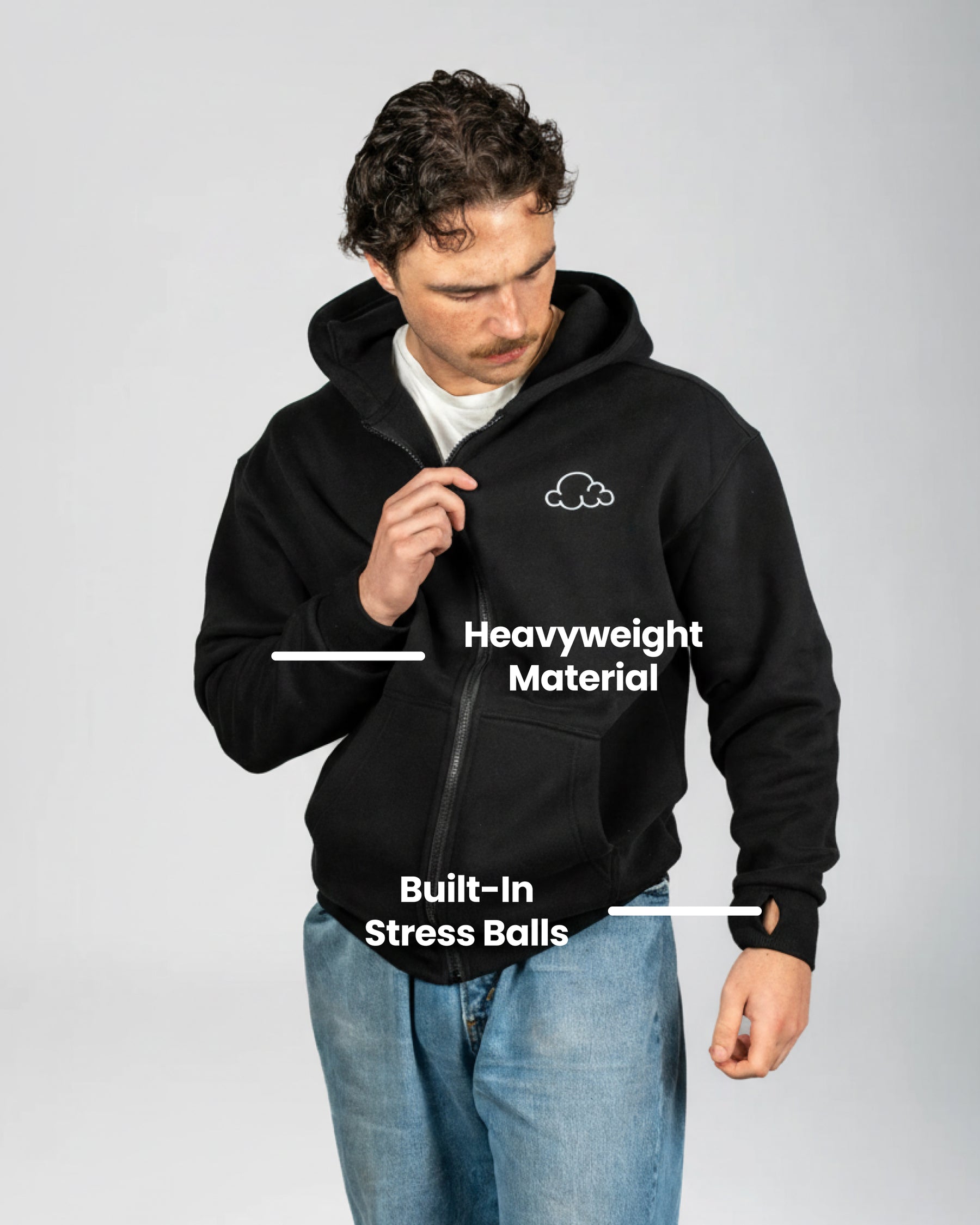 ADHD & Anxiety Relief Zip-Up Hoodie VIP