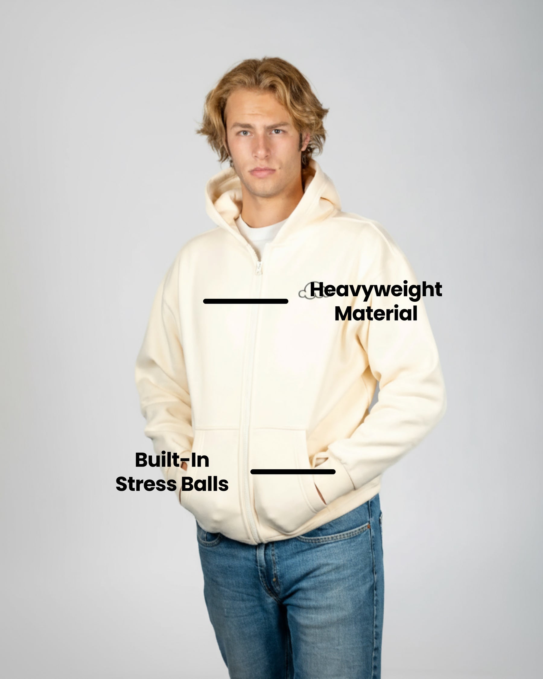 ADHD & Anxiety Relief Zip-Up Hoodie VIP